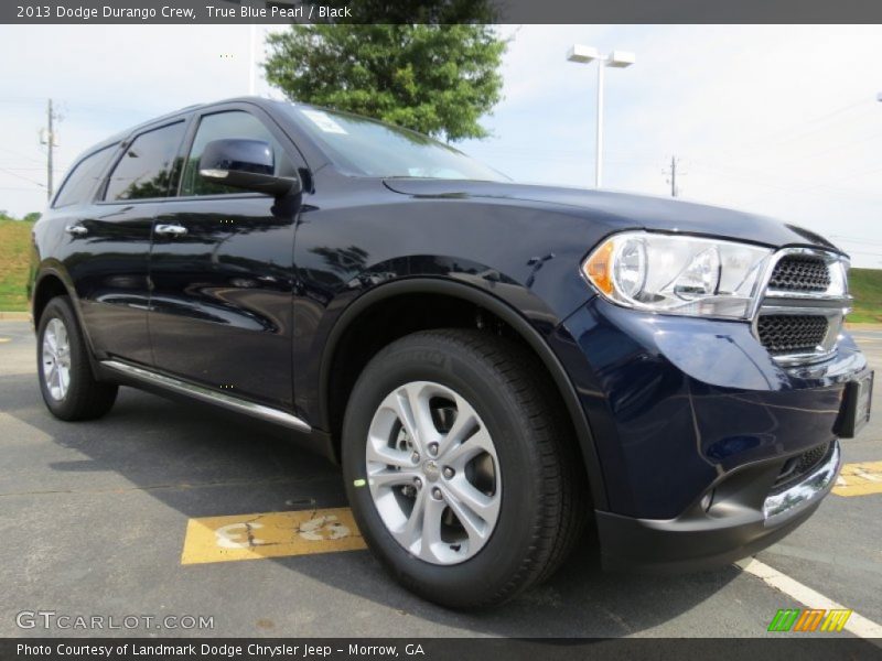 True Blue Pearl / Black 2013 Dodge Durango Crew