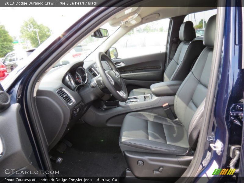 True Blue Pearl / Black 2013 Dodge Durango Crew