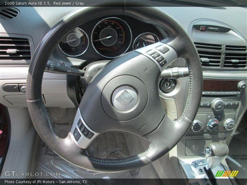 Red Jewel / Gray 2008 Saturn Aura XE 3.5