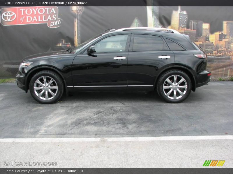 Black Obsidian / Brick/Black 2005 Infiniti FX 35