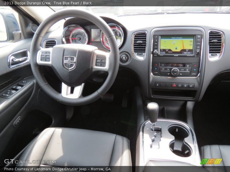 True Blue Pearl / Black 2013 Dodge Durango Crew
