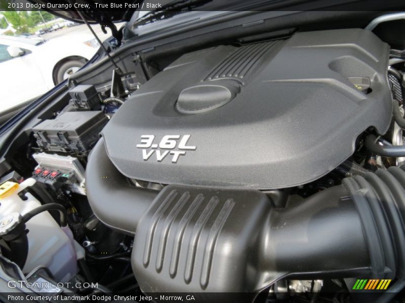 True Blue Pearl / Black 2013 Dodge Durango Crew