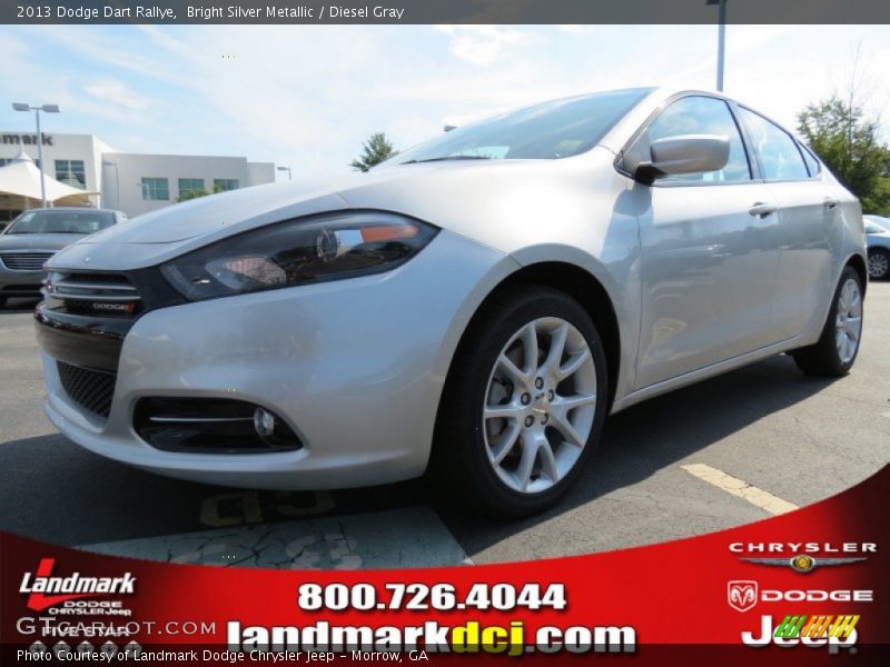 Bright Silver Metallic / Diesel Gray 2013 Dodge Dart Rallye