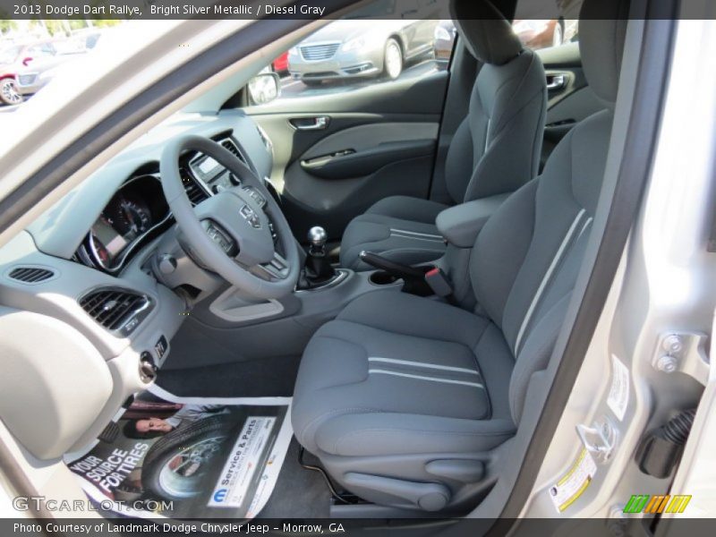 Bright Silver Metallic / Diesel Gray 2013 Dodge Dart Rallye
