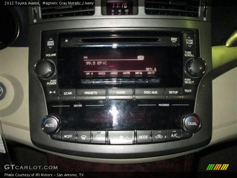 Magnetic Gray Metallic / Ivory 2012 Toyota Avalon