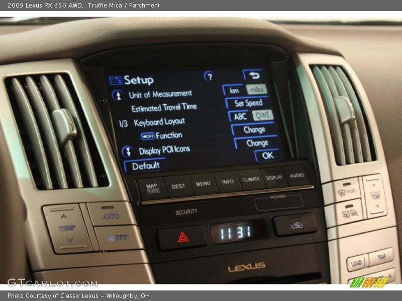 Truffle Mica / Parchment 2009 Lexus RX 350 AWD