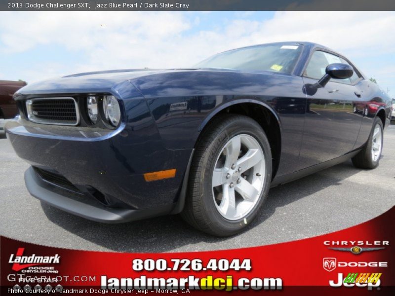 Jazz Blue Pearl / Dark Slate Gray 2013 Dodge Challenger SXT