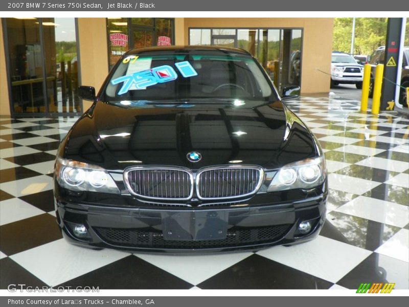 Jet Black / Black 2007 BMW 7 Series 750i Sedan