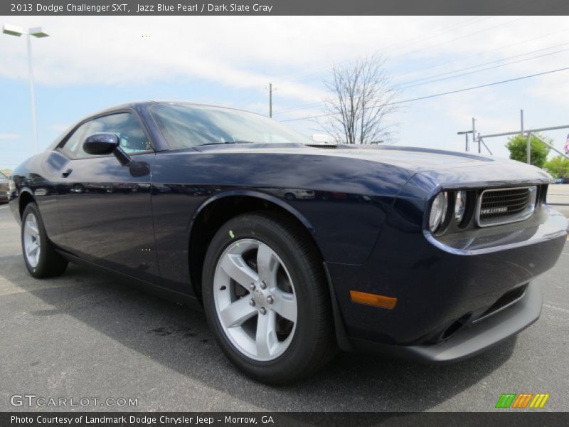Jazz Blue Pearl / Dark Slate Gray 2013 Dodge Challenger SXT
