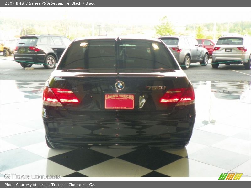 Jet Black / Black 2007 BMW 7 Series 750i Sedan
