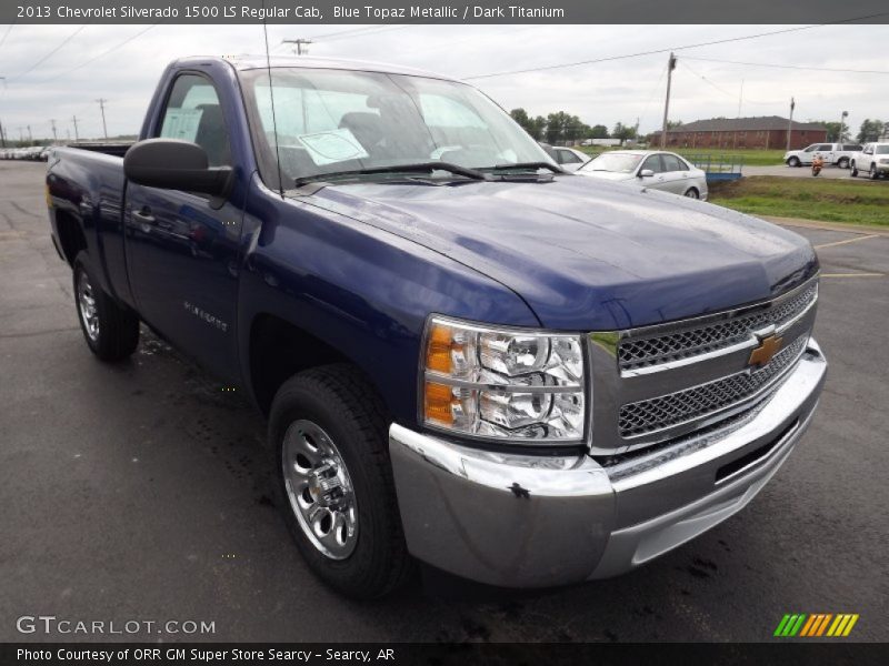 Blue Topaz Metallic / Dark Titanium 2013 Chevrolet Silverado 1500 LS Regular Cab
