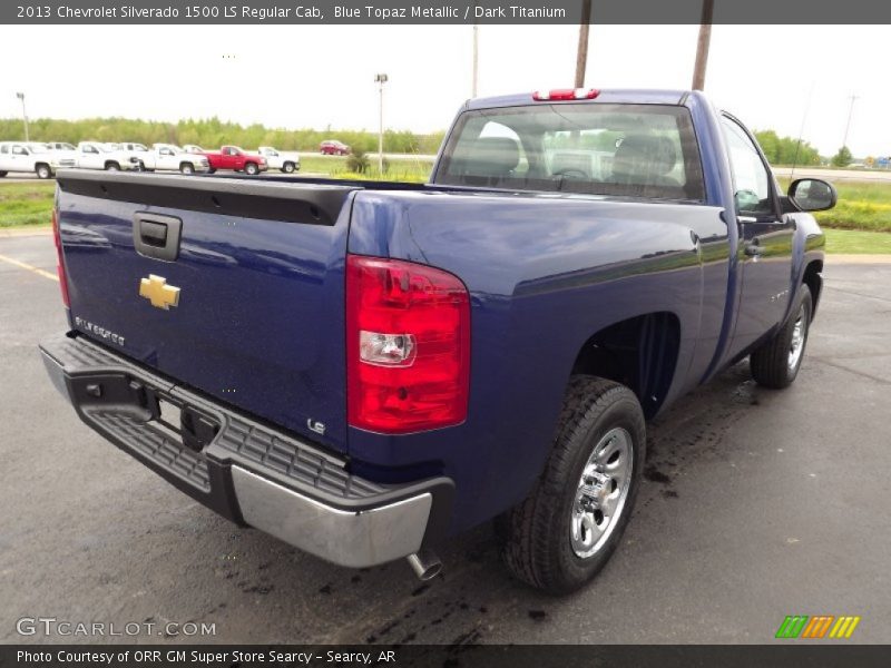 Blue Topaz Metallic / Dark Titanium 2013 Chevrolet Silverado 1500 LS Regular Cab