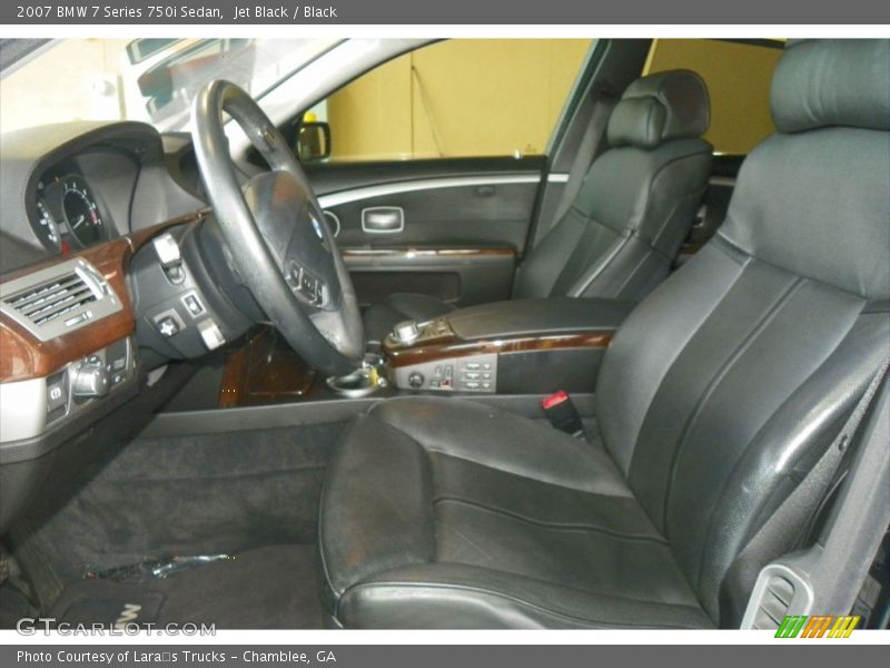 Jet Black / Black 2007 BMW 7 Series 750i Sedan