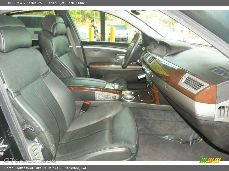 Jet Black / Black 2007 BMW 7 Series 750i Sedan