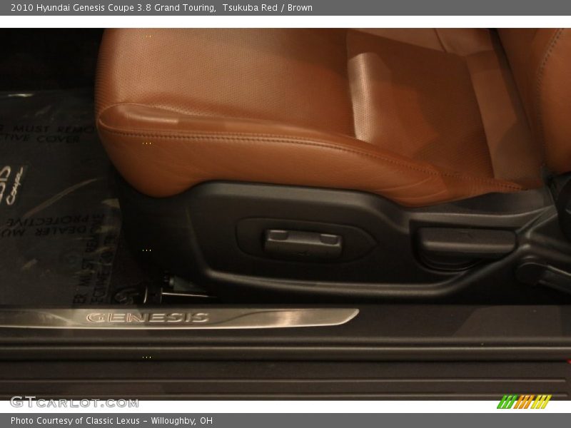 Tsukuba Red / Brown 2010 Hyundai Genesis Coupe 3.8 Grand Touring