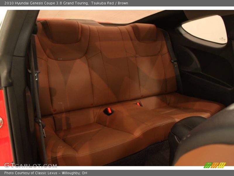 Rear Seat of 2010 Genesis Coupe 3.8 Grand Touring