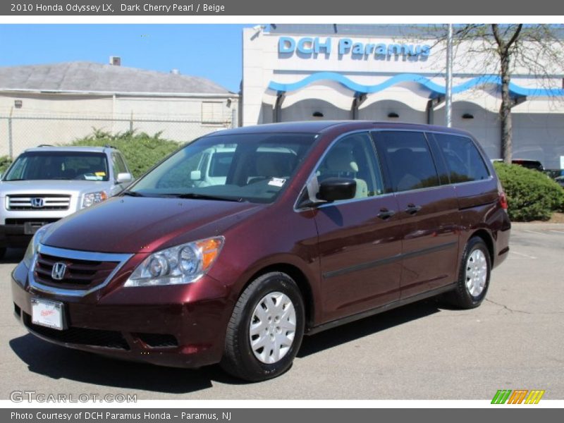 Dark Cherry Pearl / Beige 2010 Honda Odyssey LX