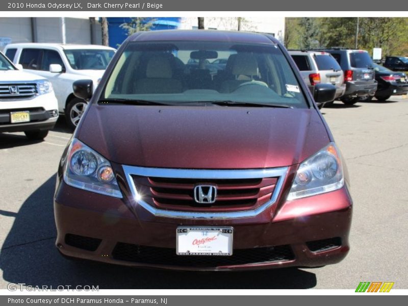 Dark Cherry Pearl / Beige 2010 Honda Odyssey LX