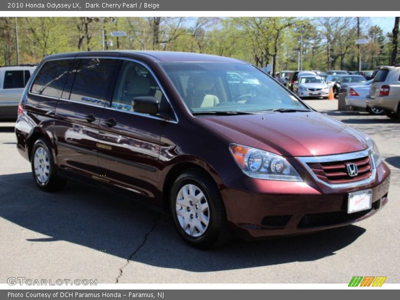 Dark Cherry Pearl / Beige 2010 Honda Odyssey LX