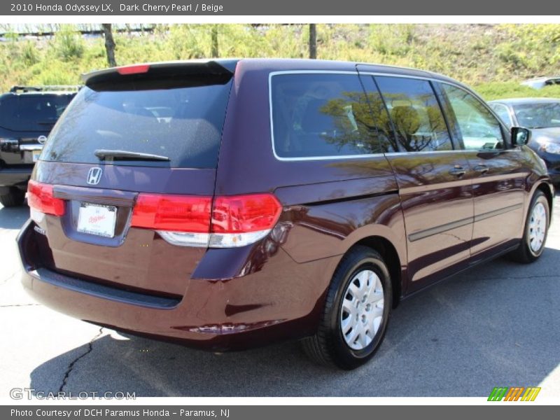 Dark Cherry Pearl / Beige 2010 Honda Odyssey LX