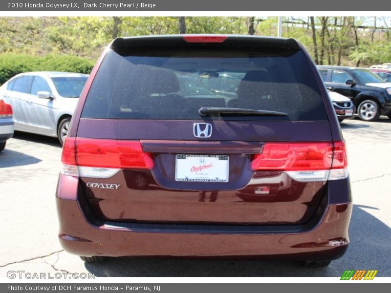 Dark Cherry Pearl / Beige 2010 Honda Odyssey LX