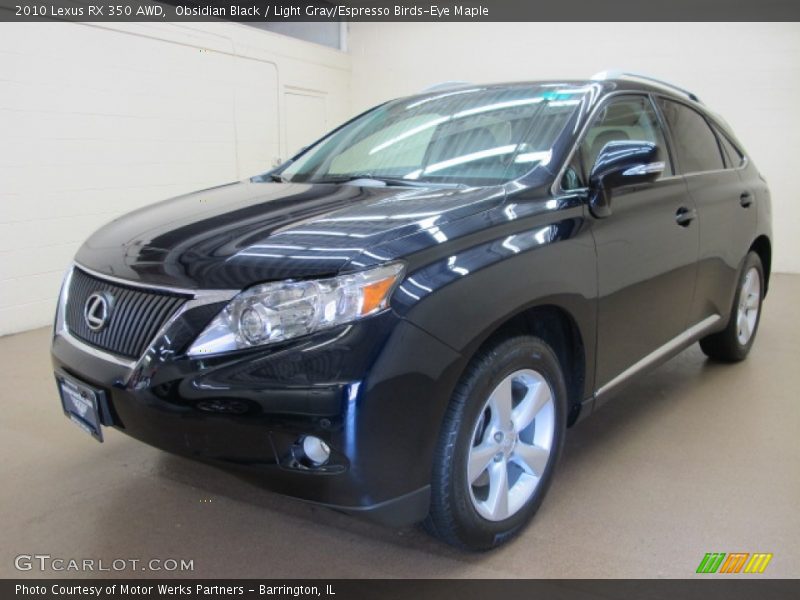 Obsidian Black / Light Gray/Espresso Birds-Eye Maple 2010 Lexus RX 350 AWD