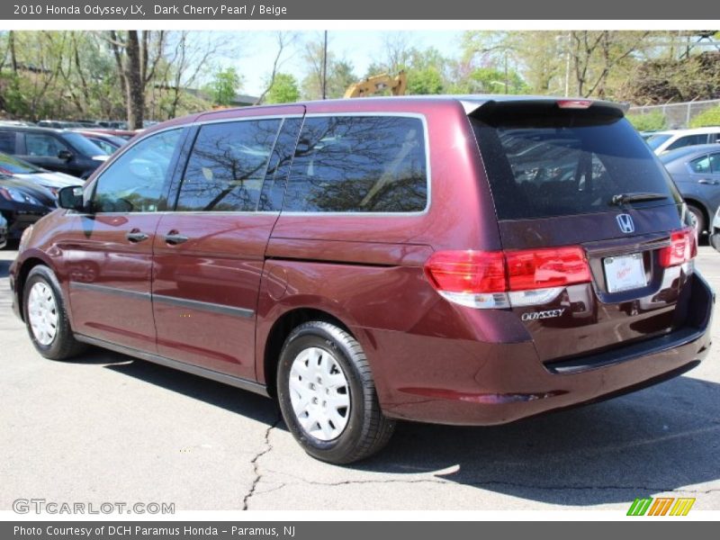 Dark Cherry Pearl / Beige 2010 Honda Odyssey LX