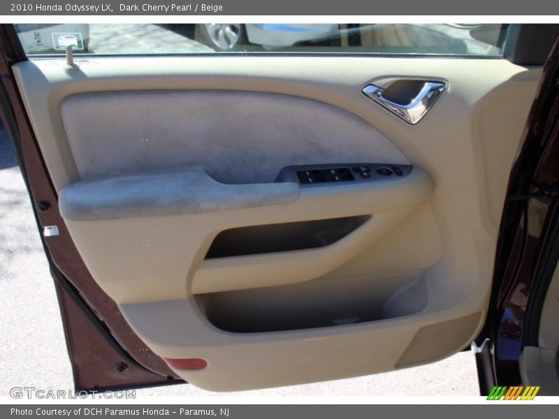 Dark Cherry Pearl / Beige 2010 Honda Odyssey LX