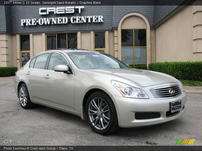 Serengeti Sand Metallic / Graphite Black 2007 Infiniti G 35 Sedan