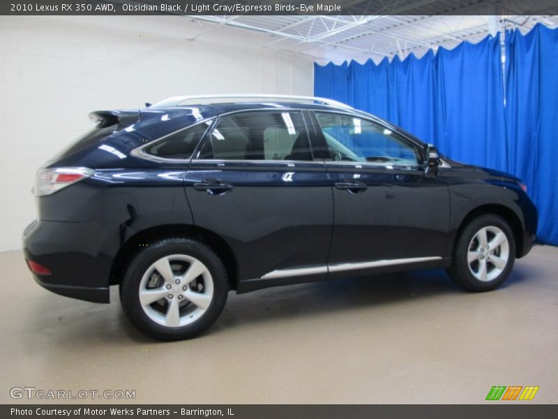 Obsidian Black / Light Gray/Espresso Birds-Eye Maple 2010 Lexus RX 350 AWD