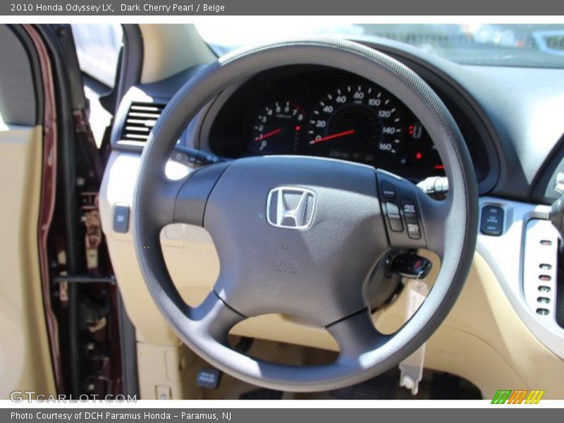 Dark Cherry Pearl / Beige 2010 Honda Odyssey LX