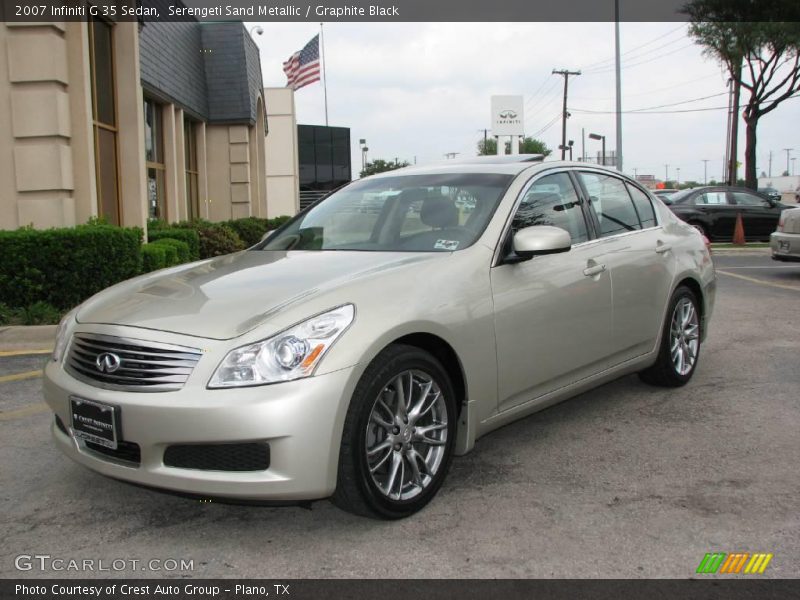 Serengeti Sand Metallic / Graphite Black 2007 Infiniti G 35 Sedan