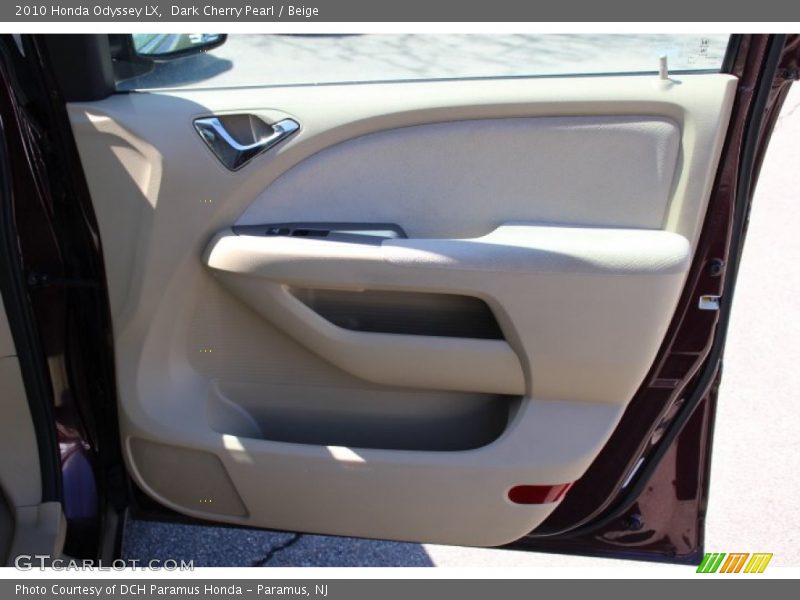 Dark Cherry Pearl / Beige 2010 Honda Odyssey LX