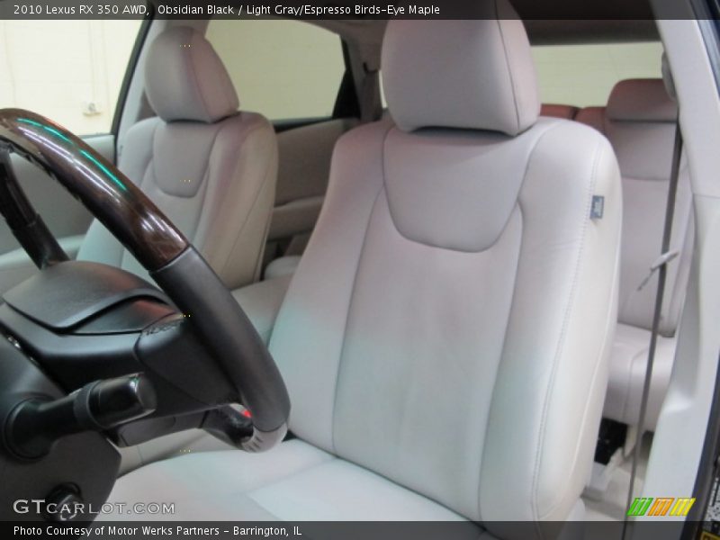Obsidian Black / Light Gray/Espresso Birds-Eye Maple 2010 Lexus RX 350 AWD