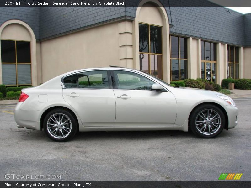Serengeti Sand Metallic / Graphite Black 2007 Infiniti G 35 Sedan
