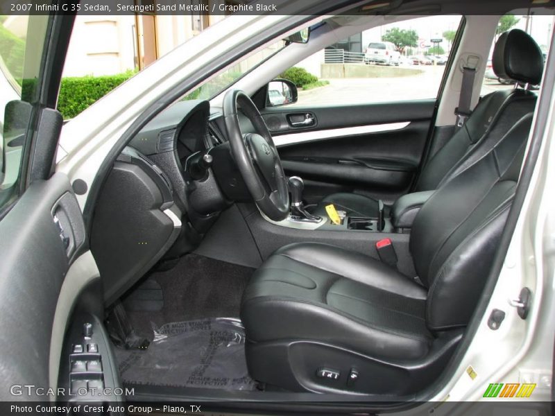 Serengeti Sand Metallic / Graphite Black 2007 Infiniti G 35 Sedan