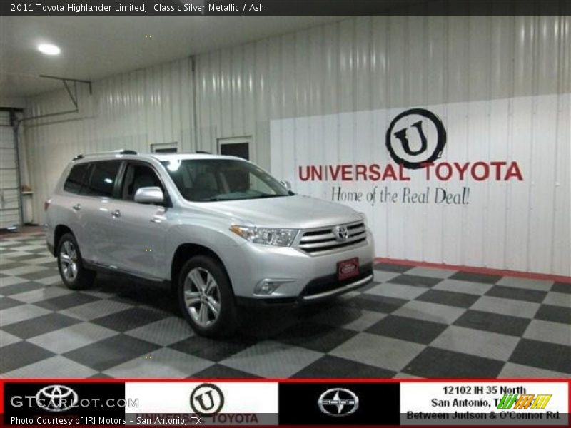 Classic Silver Metallic / Ash 2011 Toyota Highlander Limited