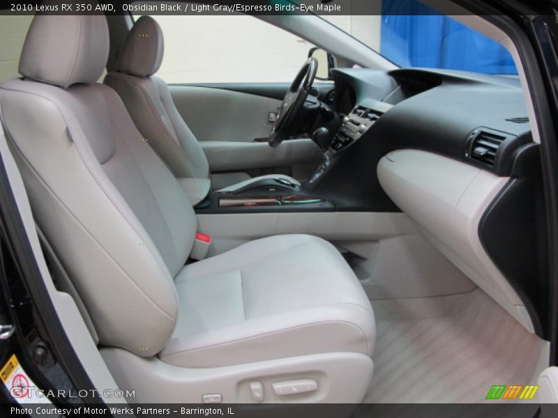 Obsidian Black / Light Gray/Espresso Birds-Eye Maple 2010 Lexus RX 350 AWD