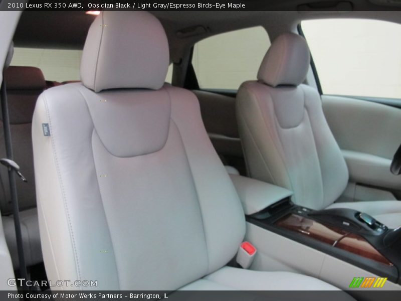 Obsidian Black / Light Gray/Espresso Birds-Eye Maple 2010 Lexus RX 350 AWD