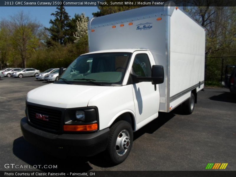 Summit White / Medium Pewter 2013 GMC Savana Cutaway 3500 Commercial Moving Truck