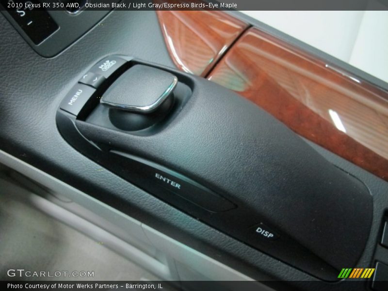 Obsidian Black / Light Gray/Espresso Birds-Eye Maple 2010 Lexus RX 350 AWD
