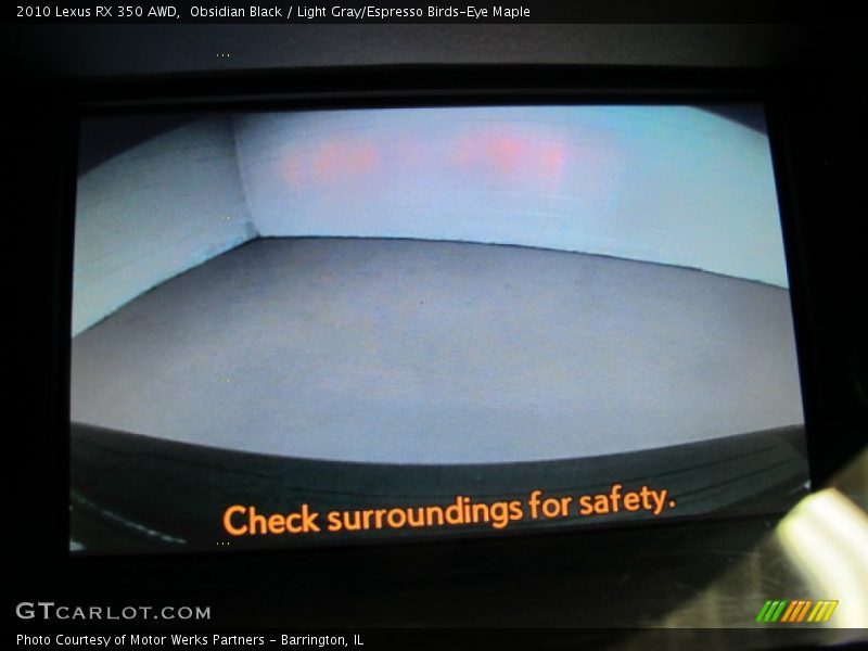 Obsidian Black / Light Gray/Espresso Birds-Eye Maple 2010 Lexus RX 350 AWD
