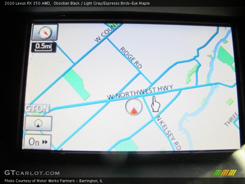 Obsidian Black / Light Gray/Espresso Birds-Eye Maple 2010 Lexus RX 350 AWD