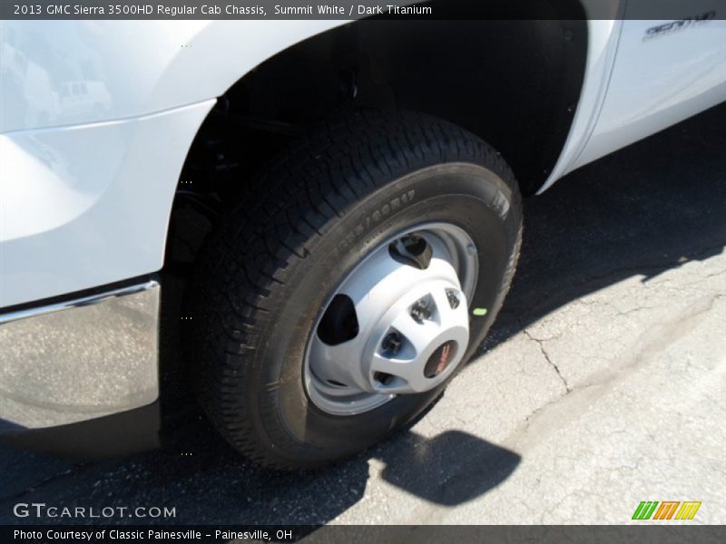 Summit White / Dark Titanium 2013 GMC Sierra 3500HD Regular Cab Chassis