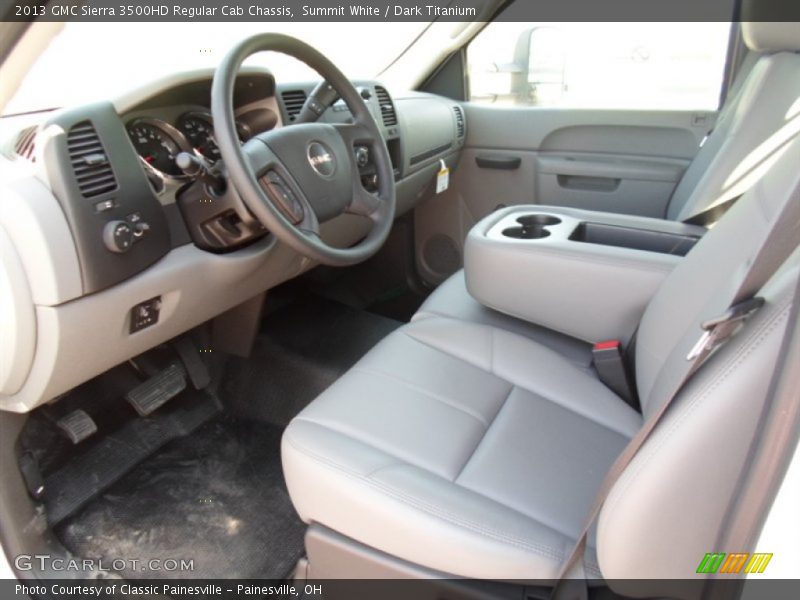 Summit White / Dark Titanium 2013 GMC Sierra 3500HD Regular Cab Chassis