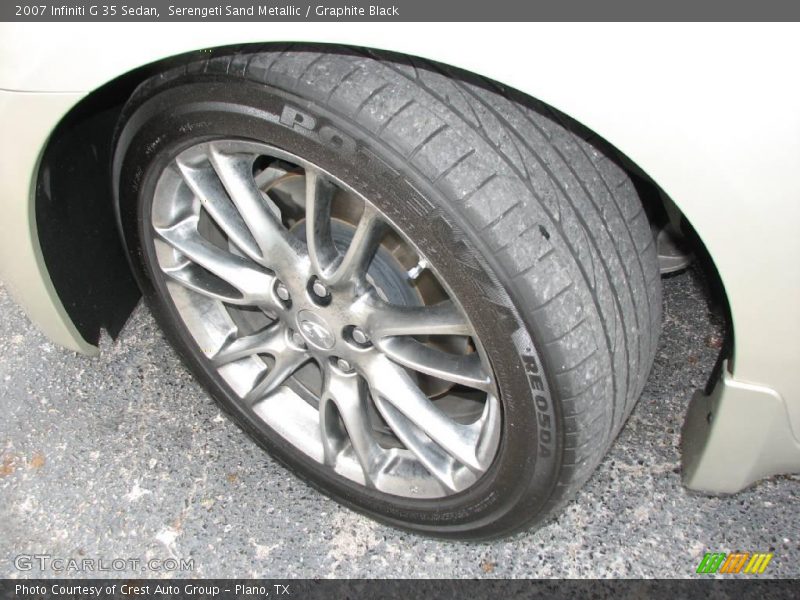 Serengeti Sand Metallic / Graphite Black 2007 Infiniti G 35 Sedan