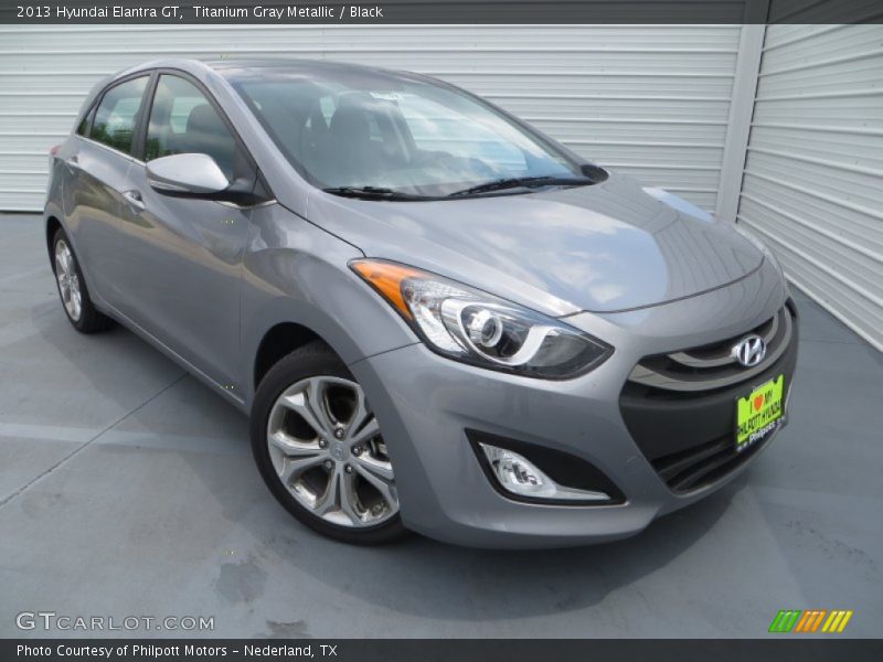 Titanium Gray Metallic / Black 2013 Hyundai Elantra GT