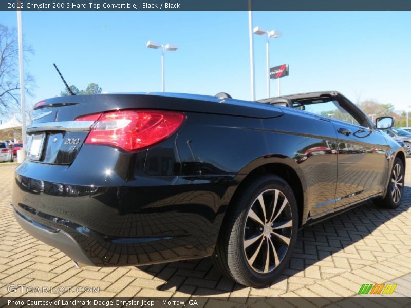 Black / Black 2012 Chrysler 200 S Hard Top Convertible