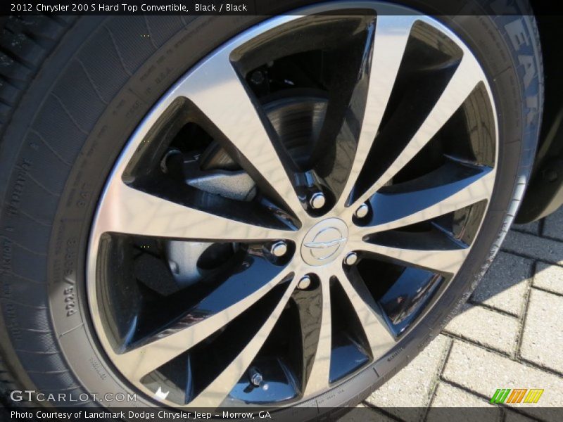 Black / Black 2012 Chrysler 200 S Hard Top Convertible