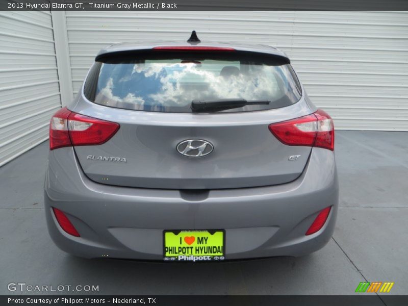 Titanium Gray Metallic / Black 2013 Hyundai Elantra GT